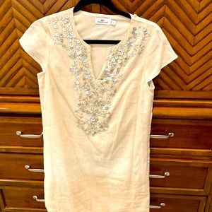 Cream lemon vineyard vine dress size to
